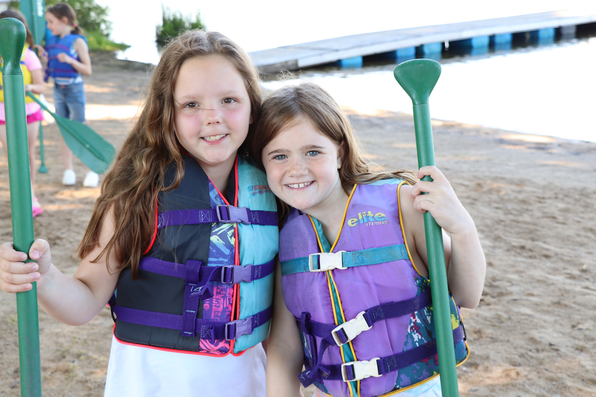 Two Day Campers having fun at Pine Ridge
